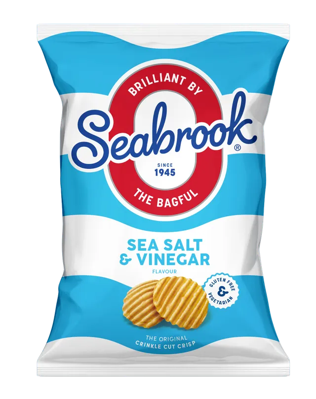 Seabrook Sea Salt & Vinegar Crisps (25g)