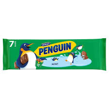 Penguin Mint Chocolate Biscuit Bars (7Pack)