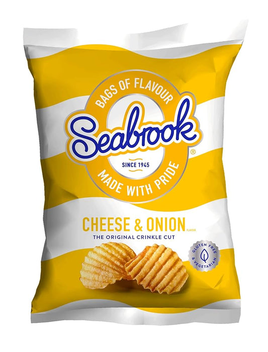 Seabrook Cheese & Onion Crisps (25g)