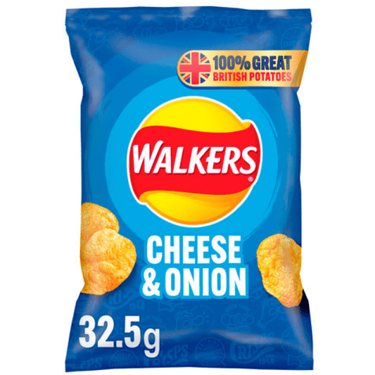 Walkers Cheese & Onion Crisps (32.5g)